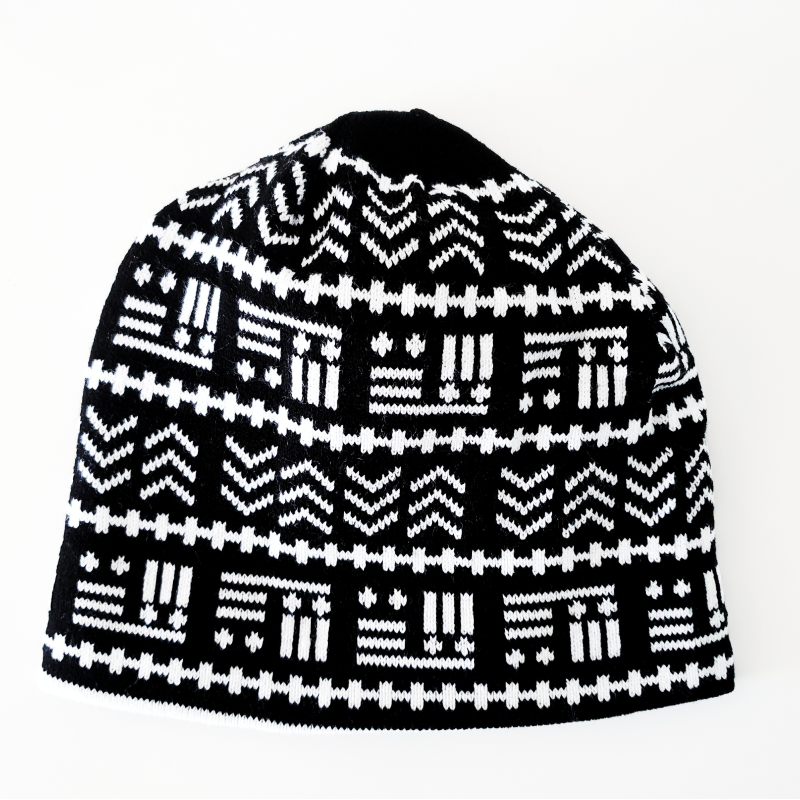 Bonnet Bogolan réversible