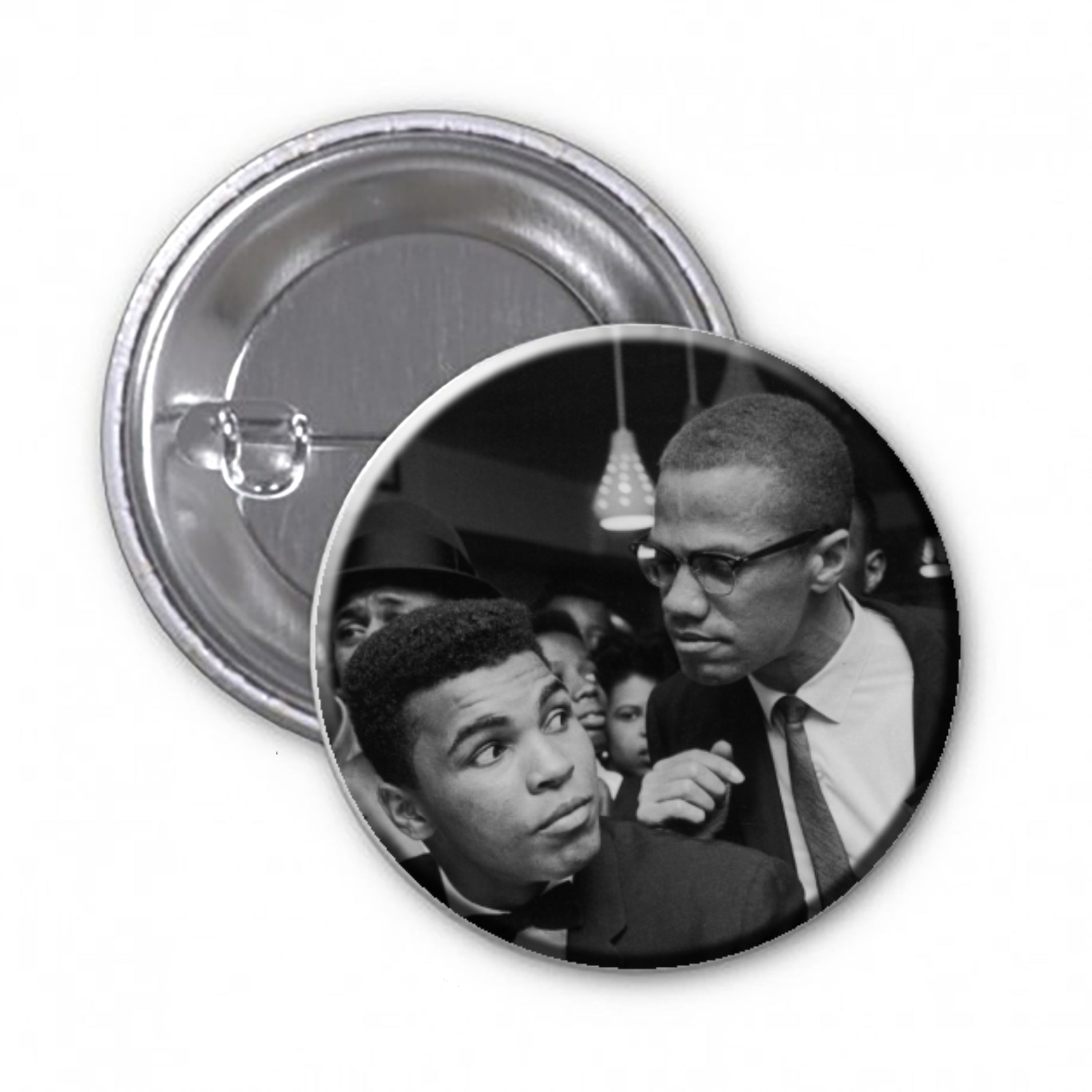 Malcolm X Mohamed Ali Emblem badge