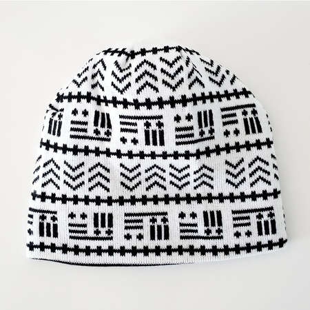 Bonnet Bogolan réversible